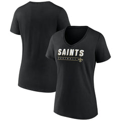 Women's Primary Play V-Neck T-Shirt - New Orleans Saints