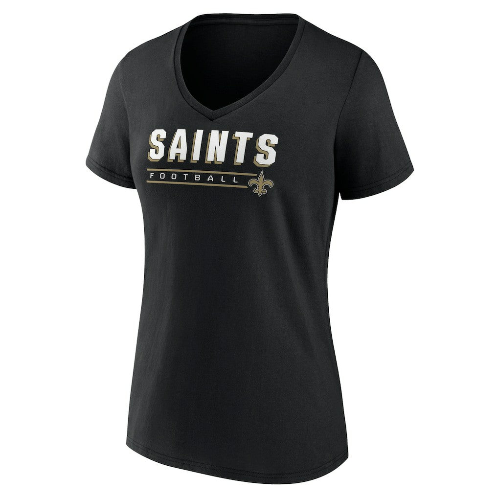 Women's Primary Play V-Neck T-Shirt - New Orleans Saints
