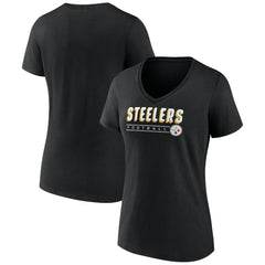 Women's Primary Play V-Neck T-Shirt - Pittsburgh Steelers