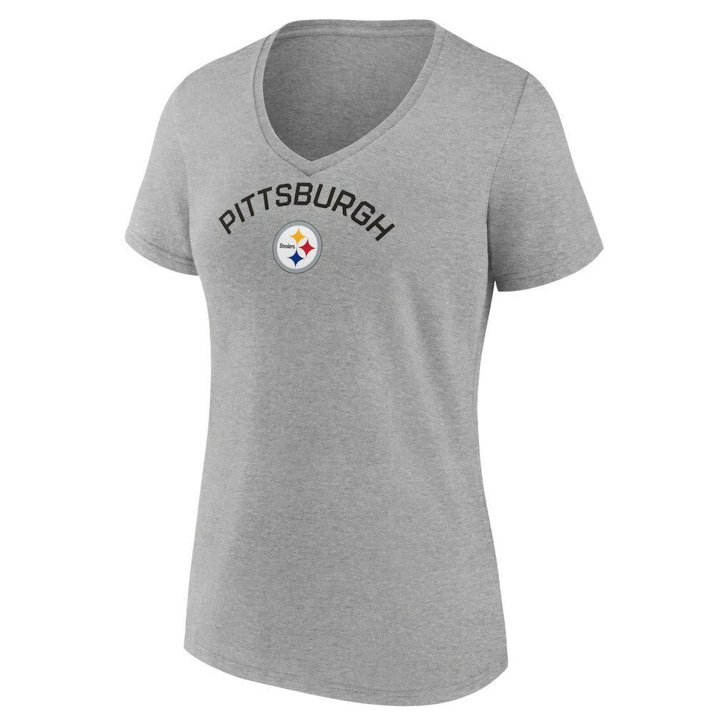 Women's Team Arc V-Neck T-Shirt - Pittsburgh Steelers