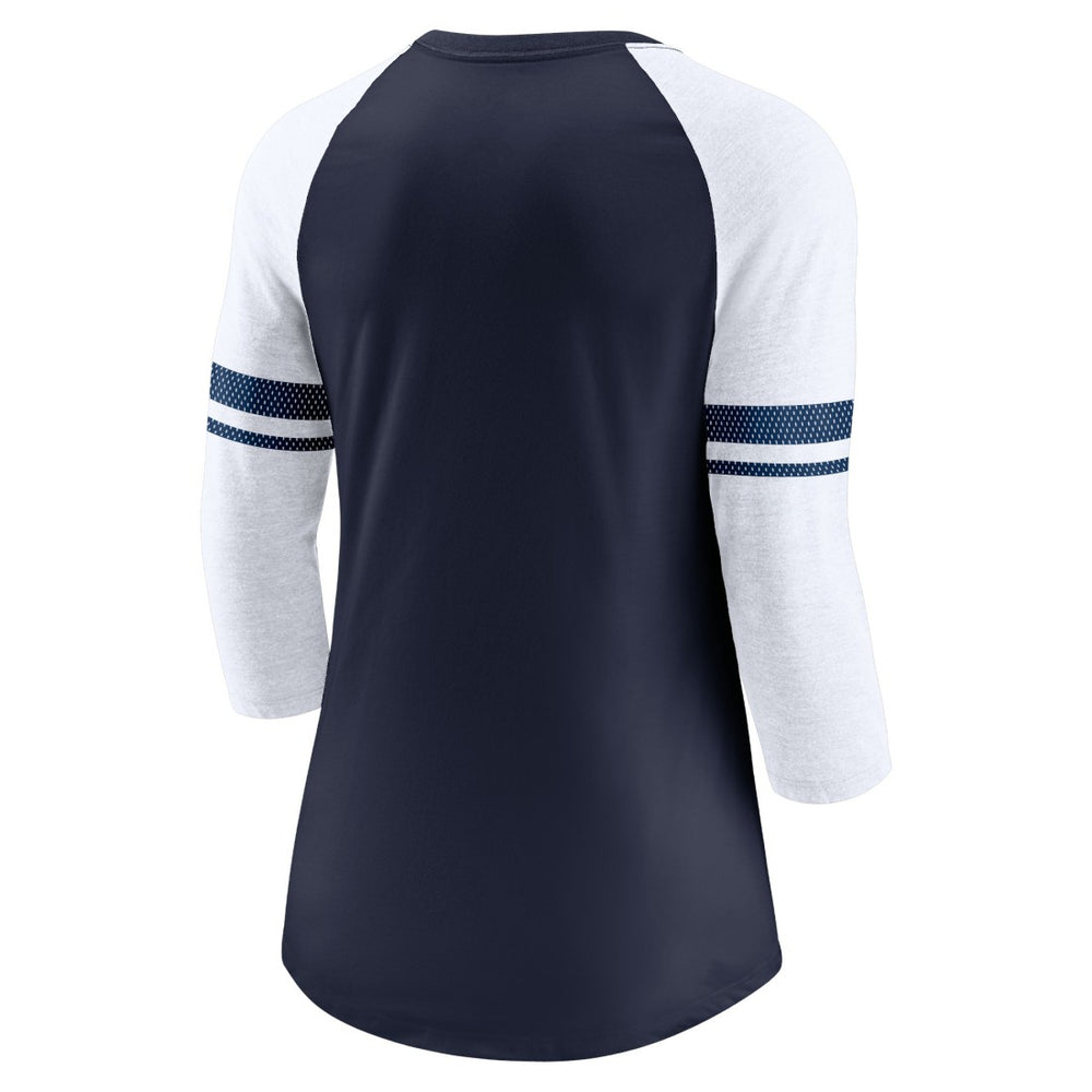 Women's Fashion 3/4-Sleeve Lightweight Raglan Fashion T-Shirt - Tennessee Titans