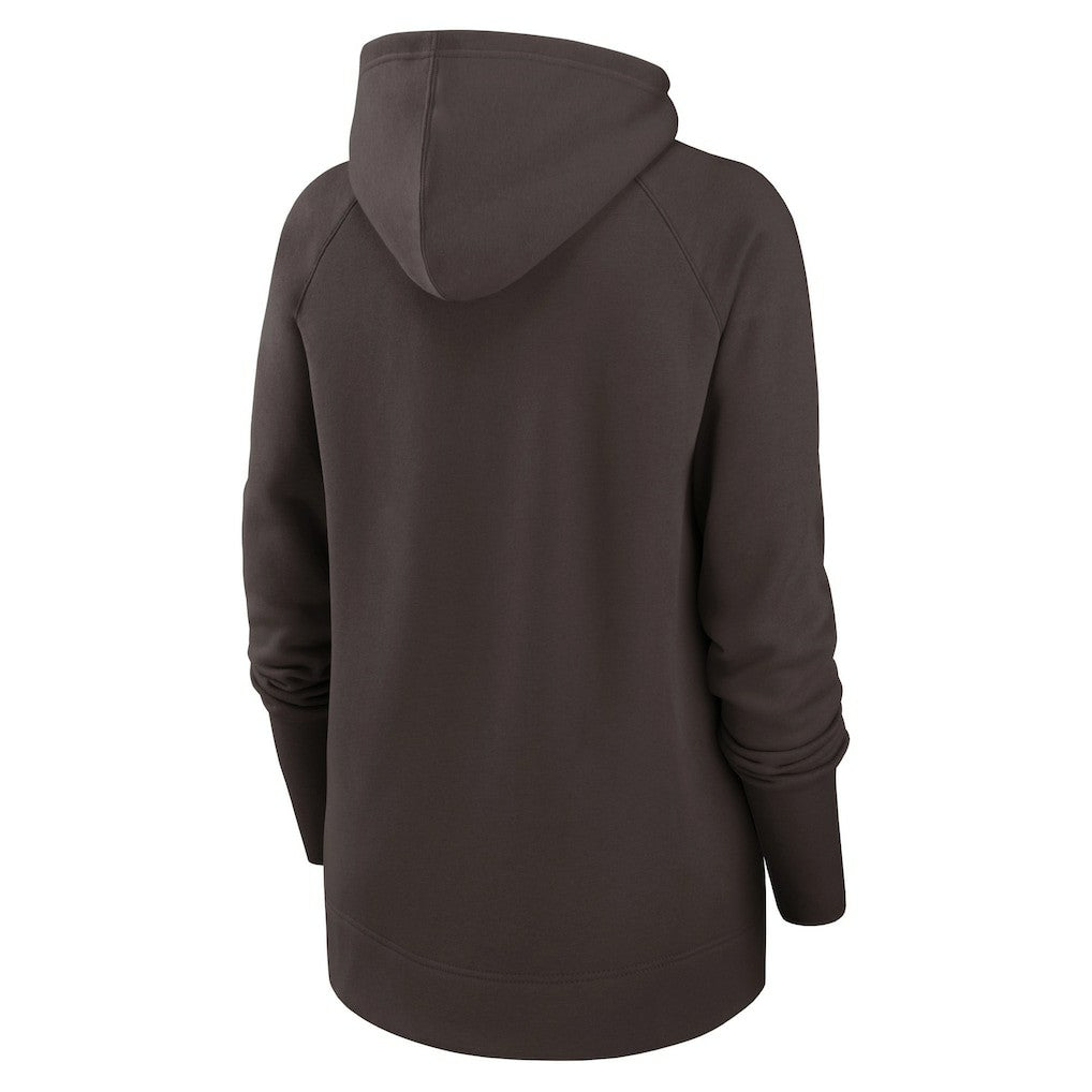 Women's Asymmetrical Raglan Full-Zip Hoodie - Cleveland Browns