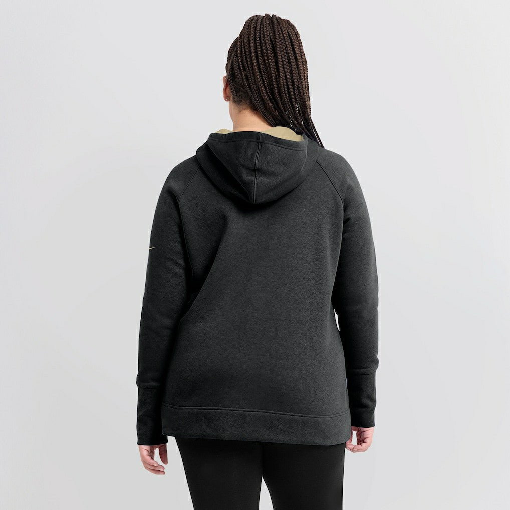 Women's Asymmetrical Raglan Full-Zip Hoodie - New Orleans Saints