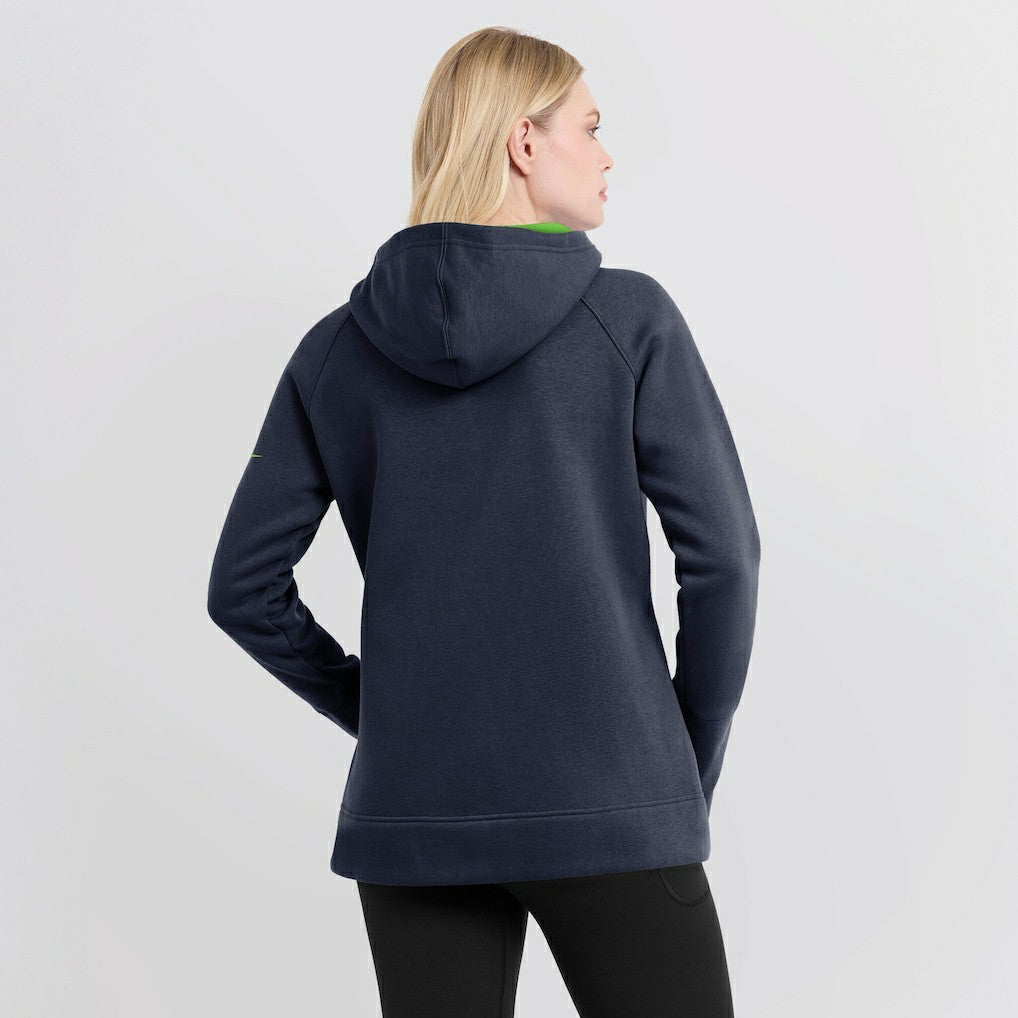 Women's Asymmetrical Raglan Full-Zip Hoodie - Seattle Seahawks