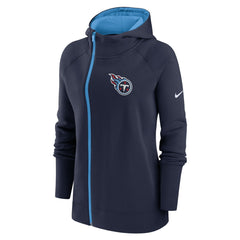 Women's Asymmetrical Raglan Full-Zip Hoodie - Tennessee Titans