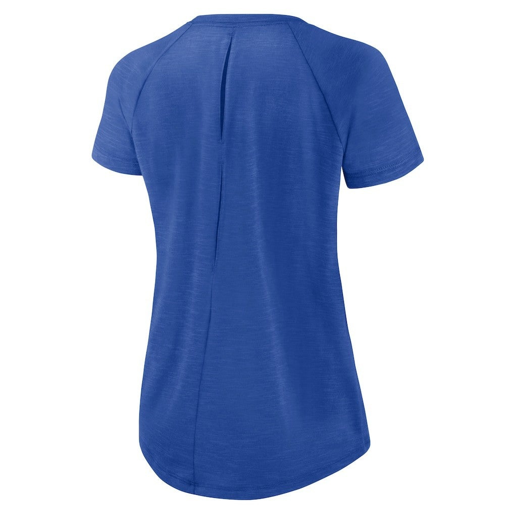 Women's Back Slit Lightweight Fashion T-Shirt - Los Angeles Rams
