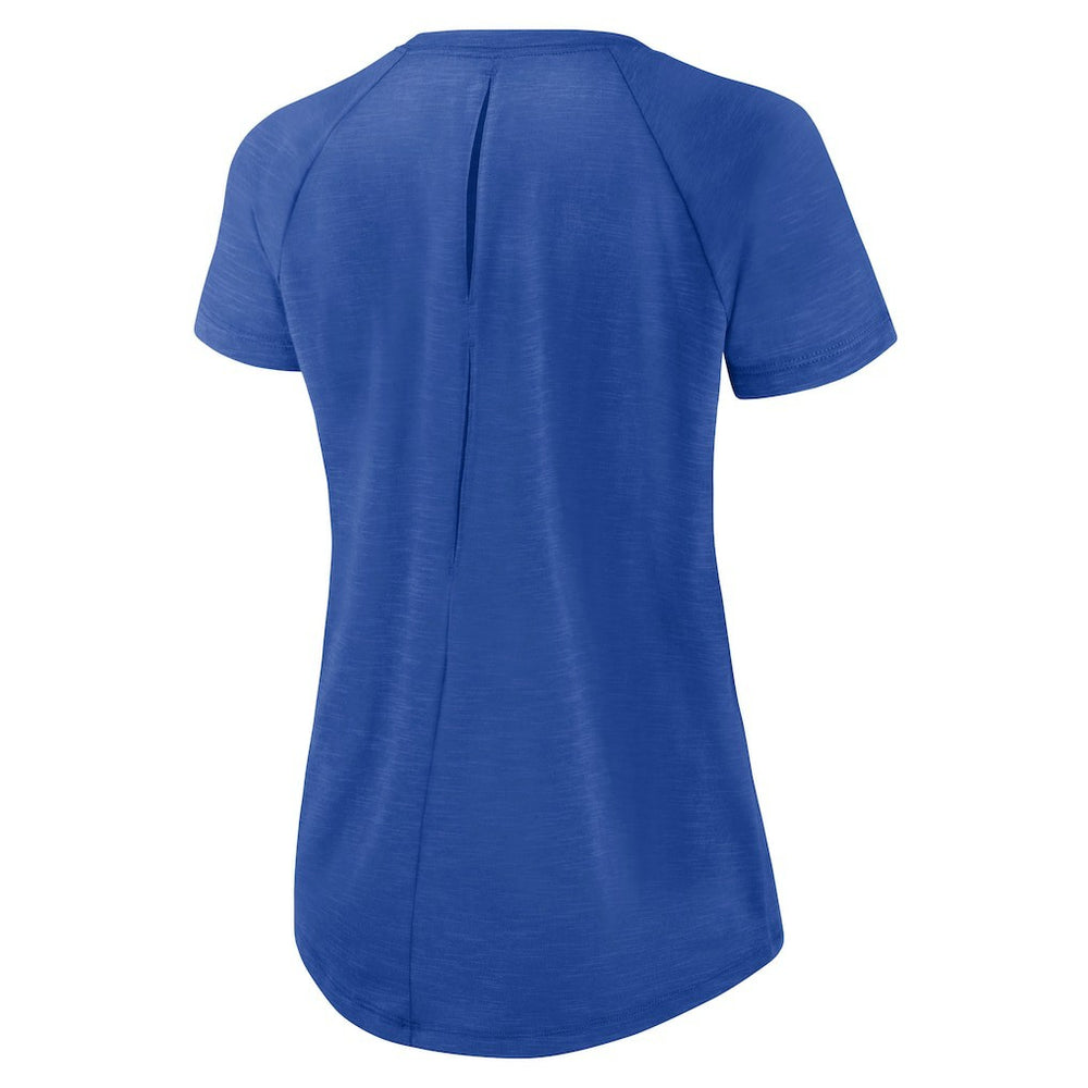 Women's Back Slit Lightweight Fashion T-Shirt - Los Angeles Rams