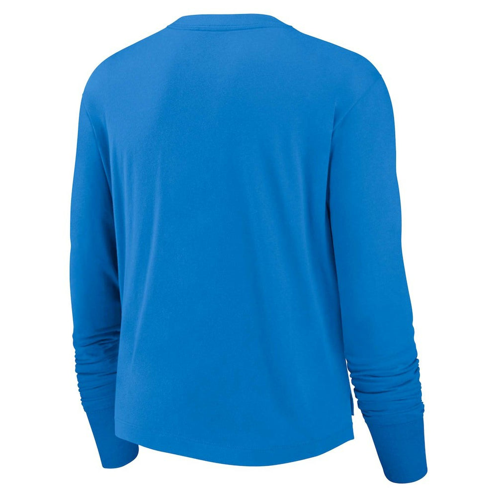 Women's Modest Crop Performance Long Sleeve T-Shirt - Los Angeles Chargers