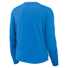 Women's Modest Crop Performance Long Sleeve T-Shirt - Los Angeles Chargers
