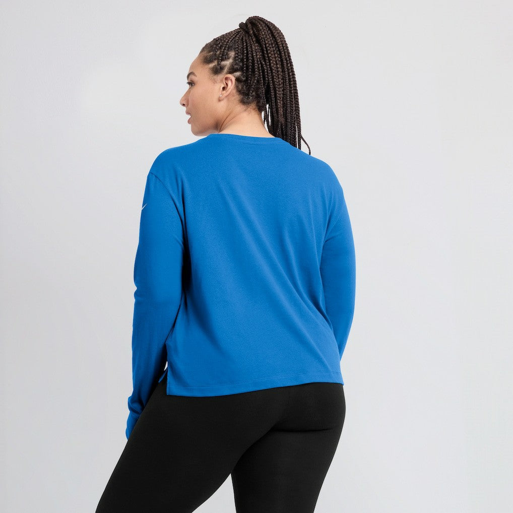Women's Modest Crop Performance Long Sleeve T-Shirt - Los Angeles Chargers