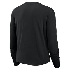 Women's Modest Crop Performance Long Sleeve T-Shirt - Las Vegas Raiders