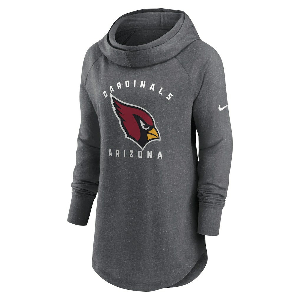 Women's Raglan Funnel Neck Pullover Hoodie - Arizona Cardinals