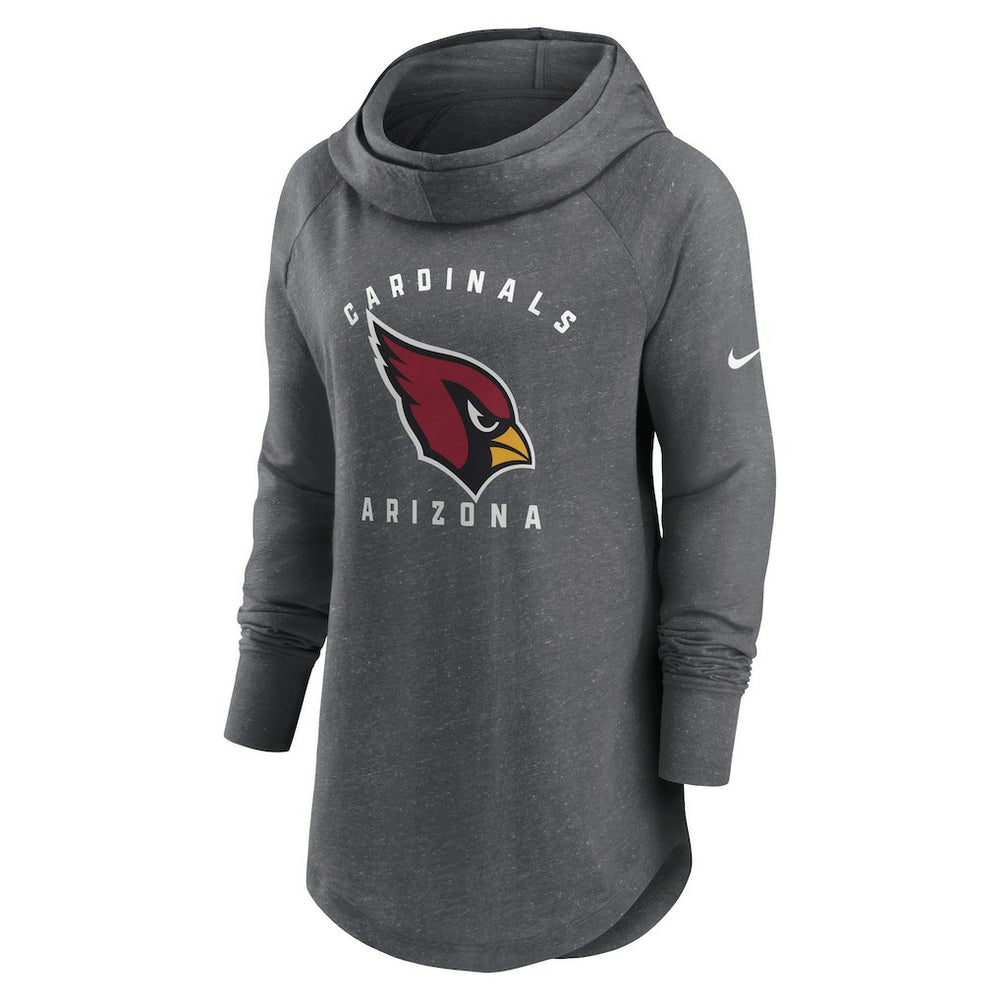 Women's Raglan Funnel Neck Pullover Hoodie - Arizona Cardinals