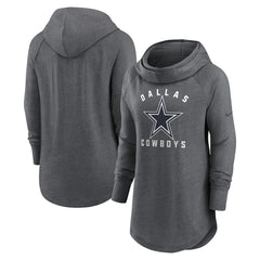 Women's Raglan Funnel Neck Pullover Hoodie - Dallas Cowboys