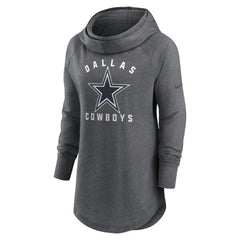Women's Raglan Funnel Neck Pullover Hoodie - Dallas Cowboys