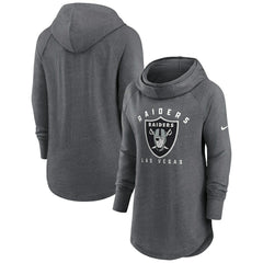 Women's Raglan Funnel Neck Pullover Hoodie - Las Vegas Raiders