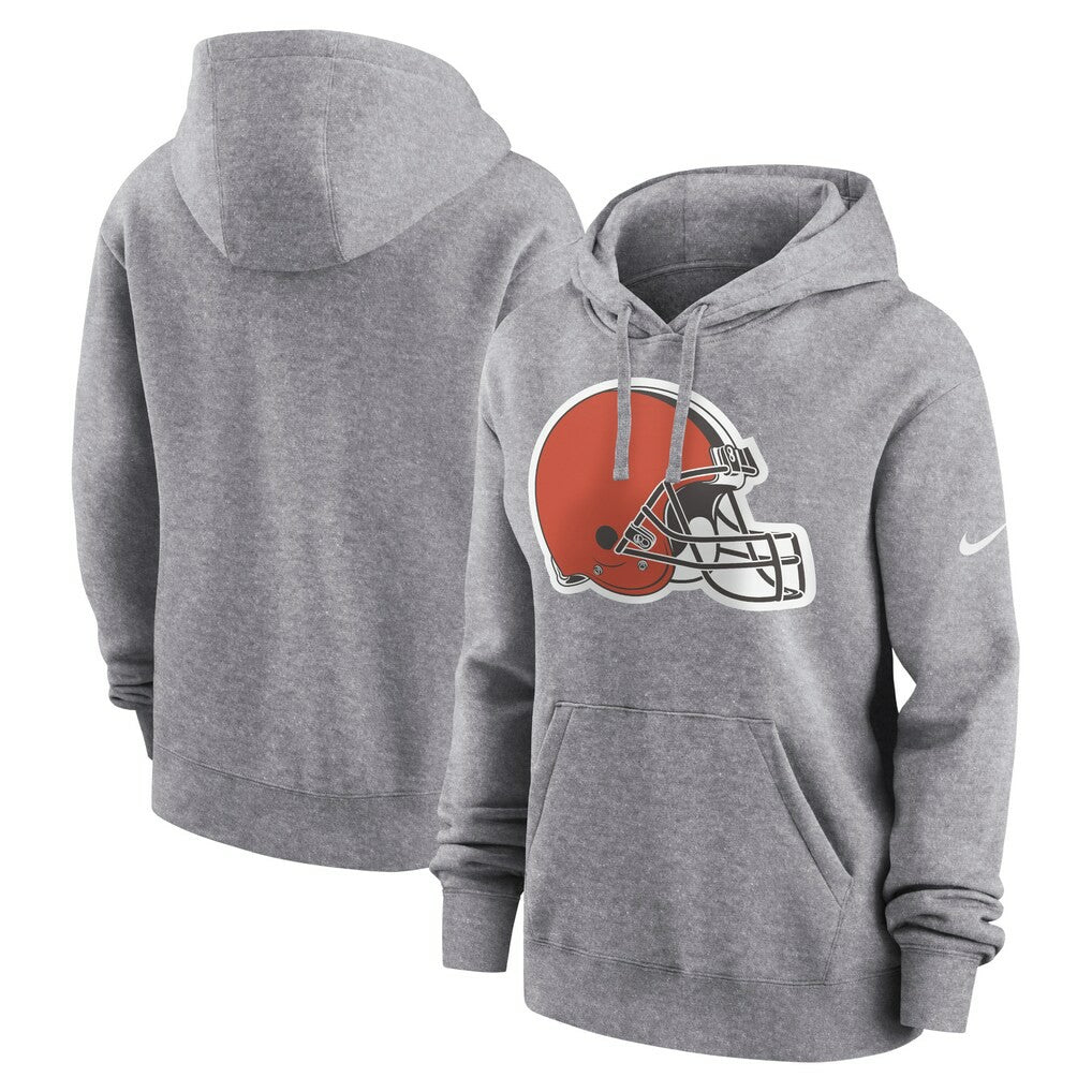 Women's Team Logo Club Fleece Pullover Hoodie - Cleveland Browns