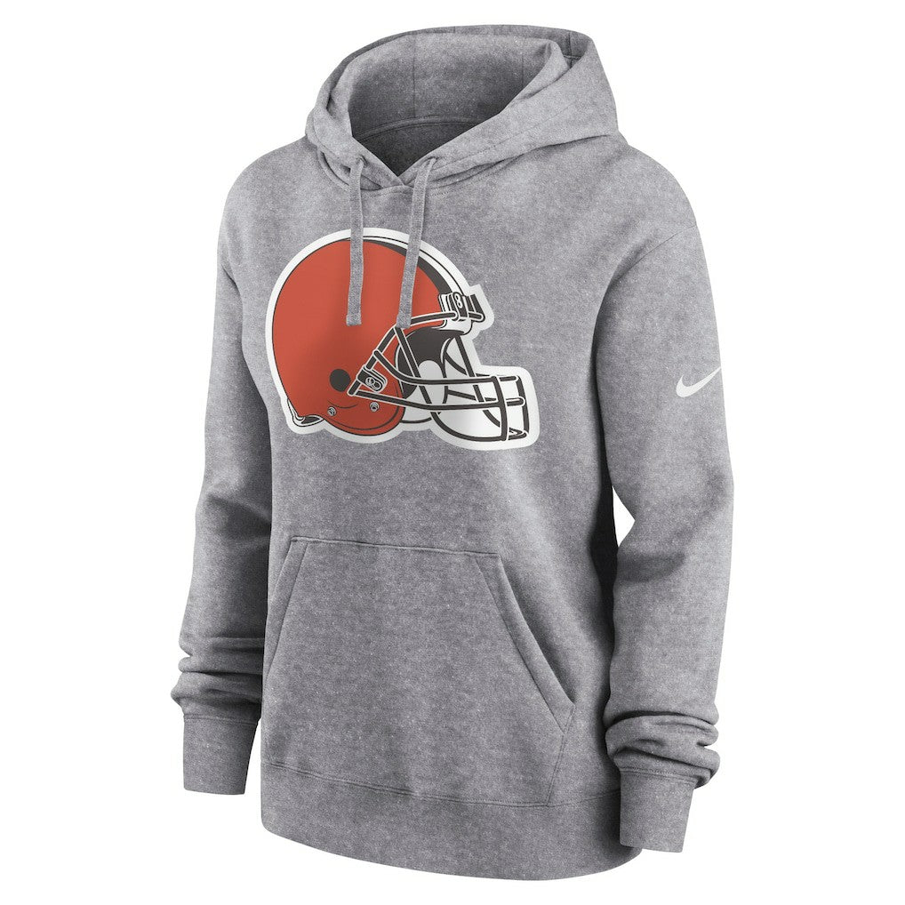 Women's Team Logo Club Fleece Pullover Hoodie - Cleveland Browns