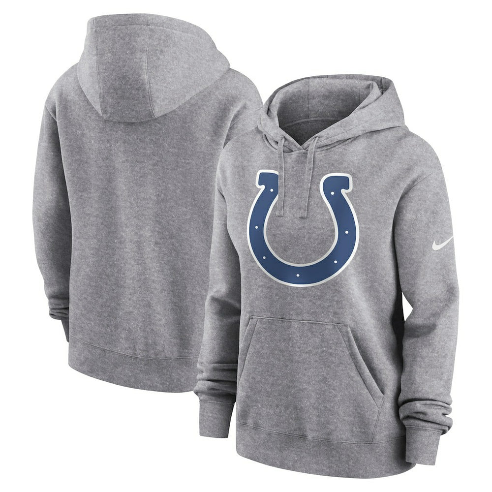 Women's Team Logo Club Fleece Pullover Hoodie - Indianapolis Colts