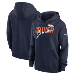 Women's Wordmark Club Fleece Pullover Hoodie - Denver Broncos