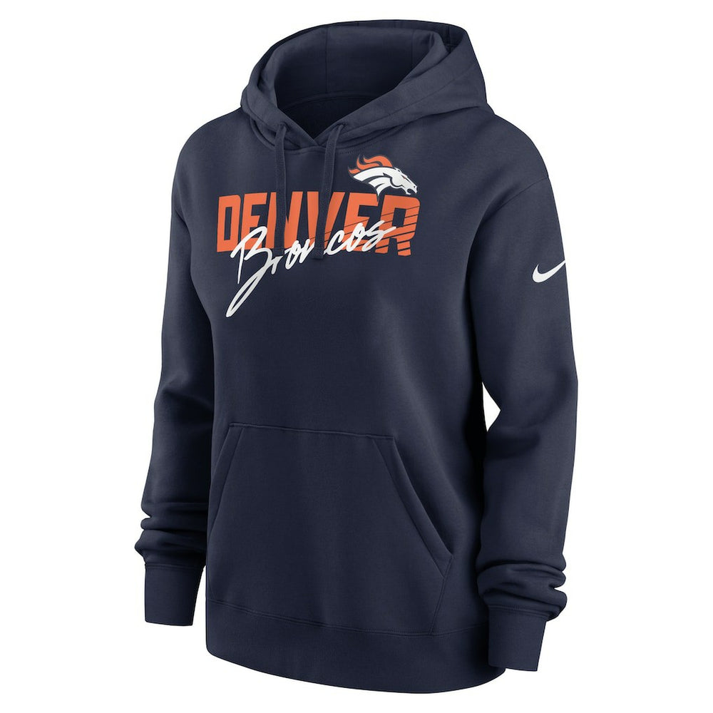 Women's Wordmark Club Fleece Pullover Hoodie - Denver Broncos