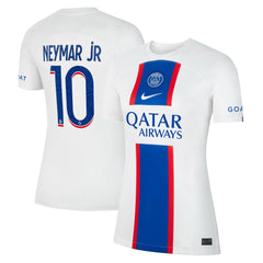 Neymar Jr. Paris Saint-Germain Women's 2022/23 Third Breathe Stadium Replica Player Jersey - Nike White