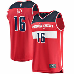 NBA Anthony Gill Washington Wizards Fast Break Replica Jersey