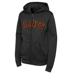 MLB San Francisco Giants Youth Wordmark Full-Zip Fleece Hoodie