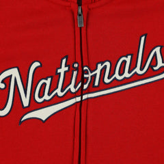 MLB Washington Nationals Youth Wordmark Full-Zip Fleece Hoodie