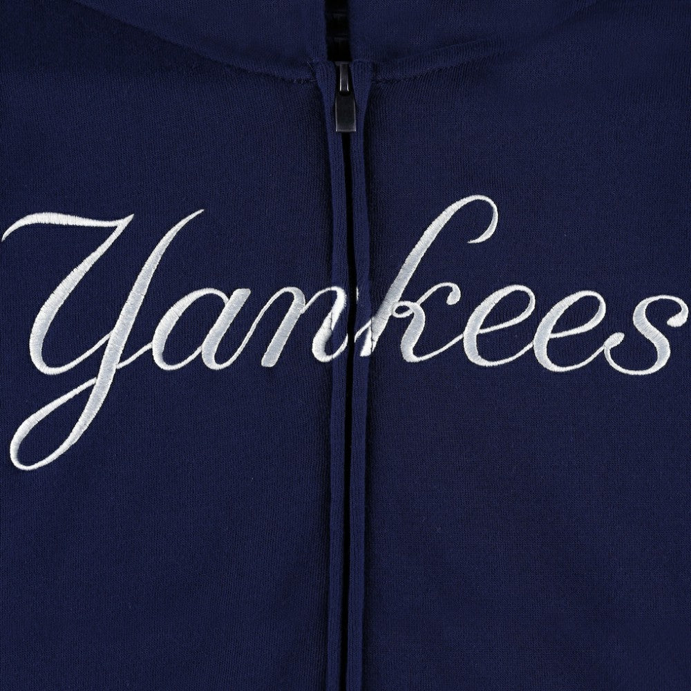 MLB New York Yankees Youth Wordmark Full-Zip Fleece Hoodie