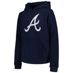 MLB Atlanta Braves Youth Team Primary Logo Pullover Hoodie
