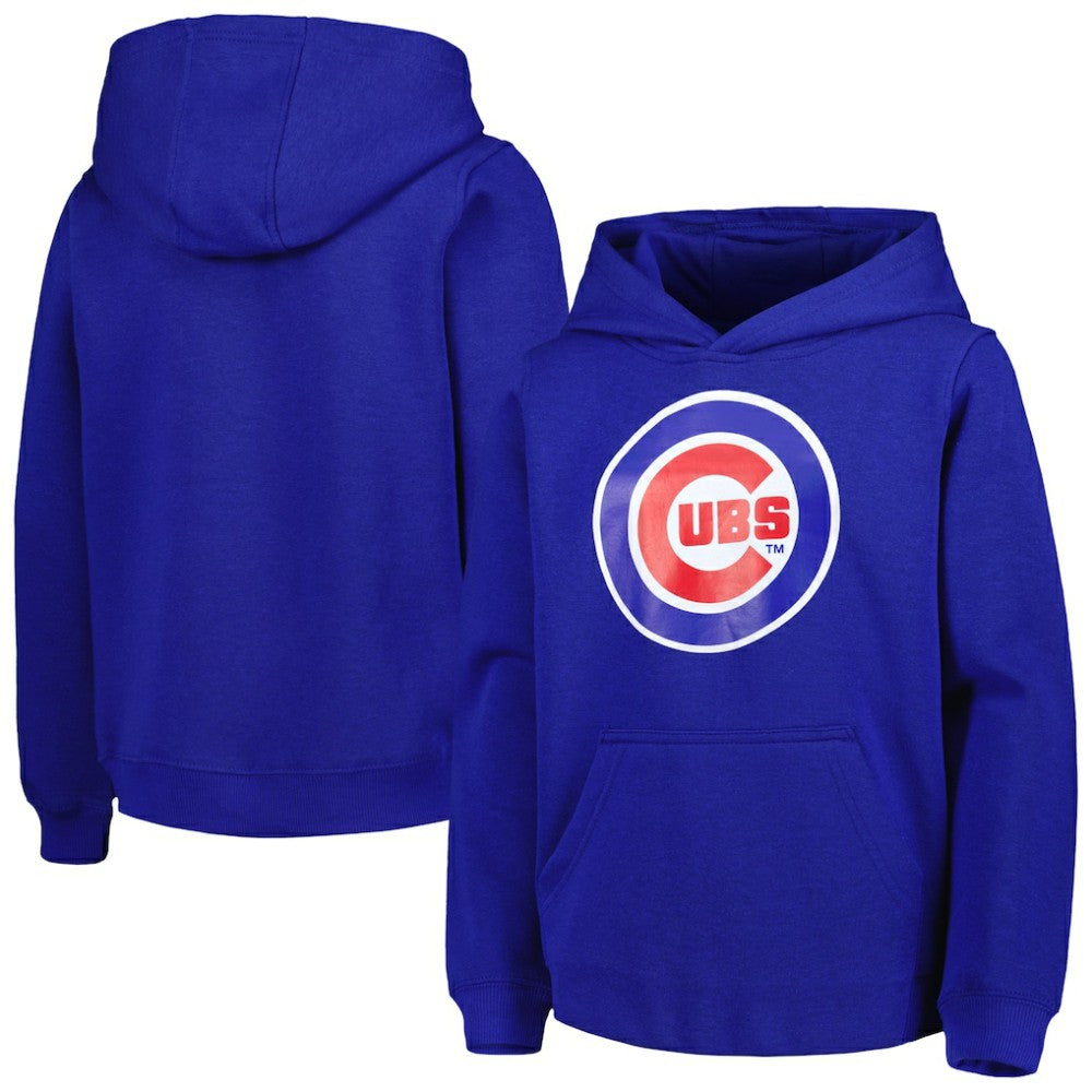 MLB Chicago Cubs Youth Team Primary Logo Pullover Hoodie