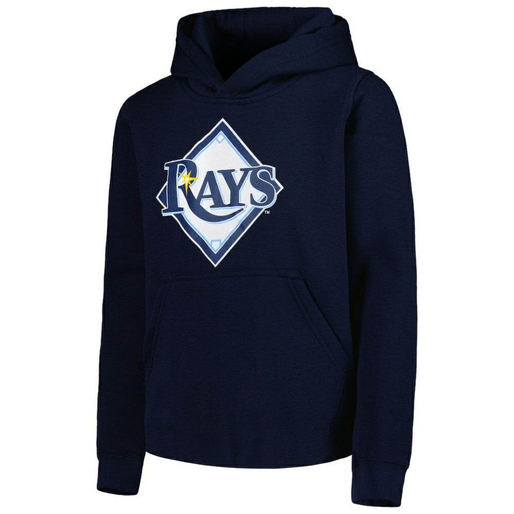 MLB Tampa Bay Rays Youth Team Primary Logo Pullover Hoodie