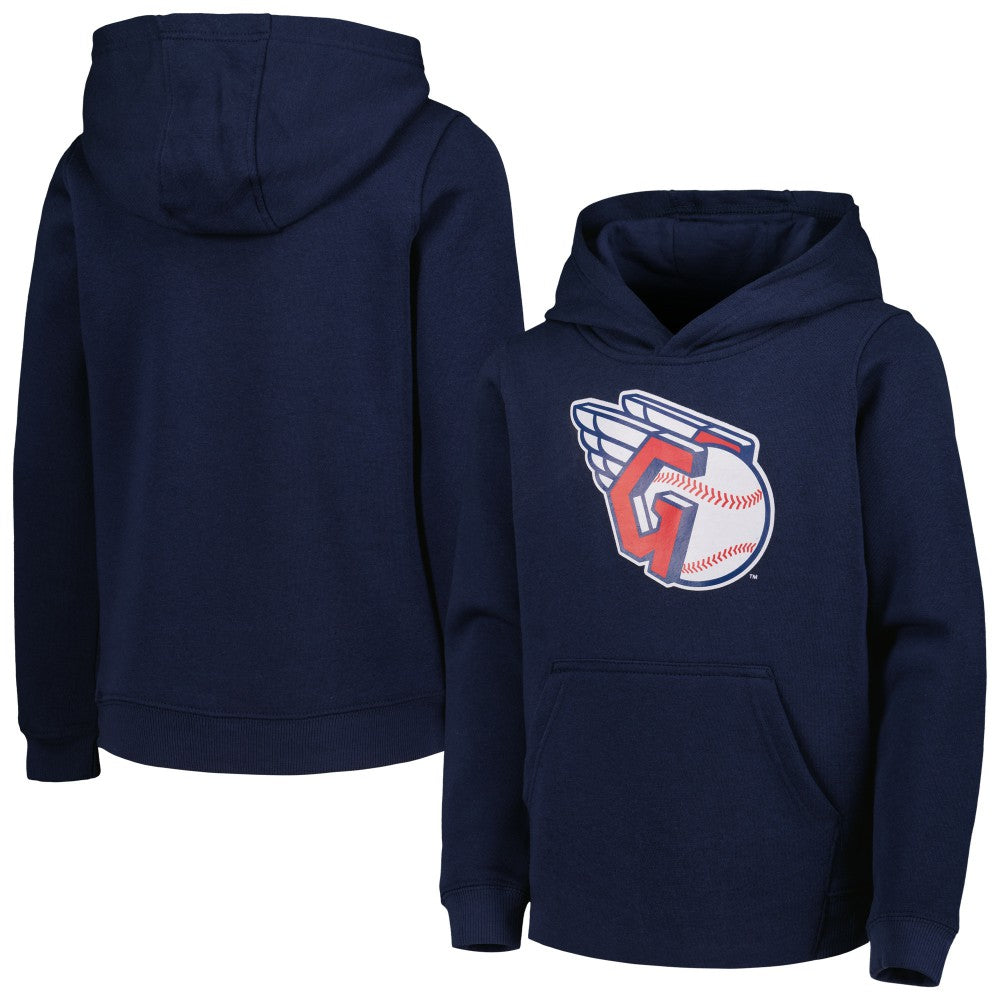 MLB Cleveland Guardians Youth Team Primary Logo Pullover Hoodie