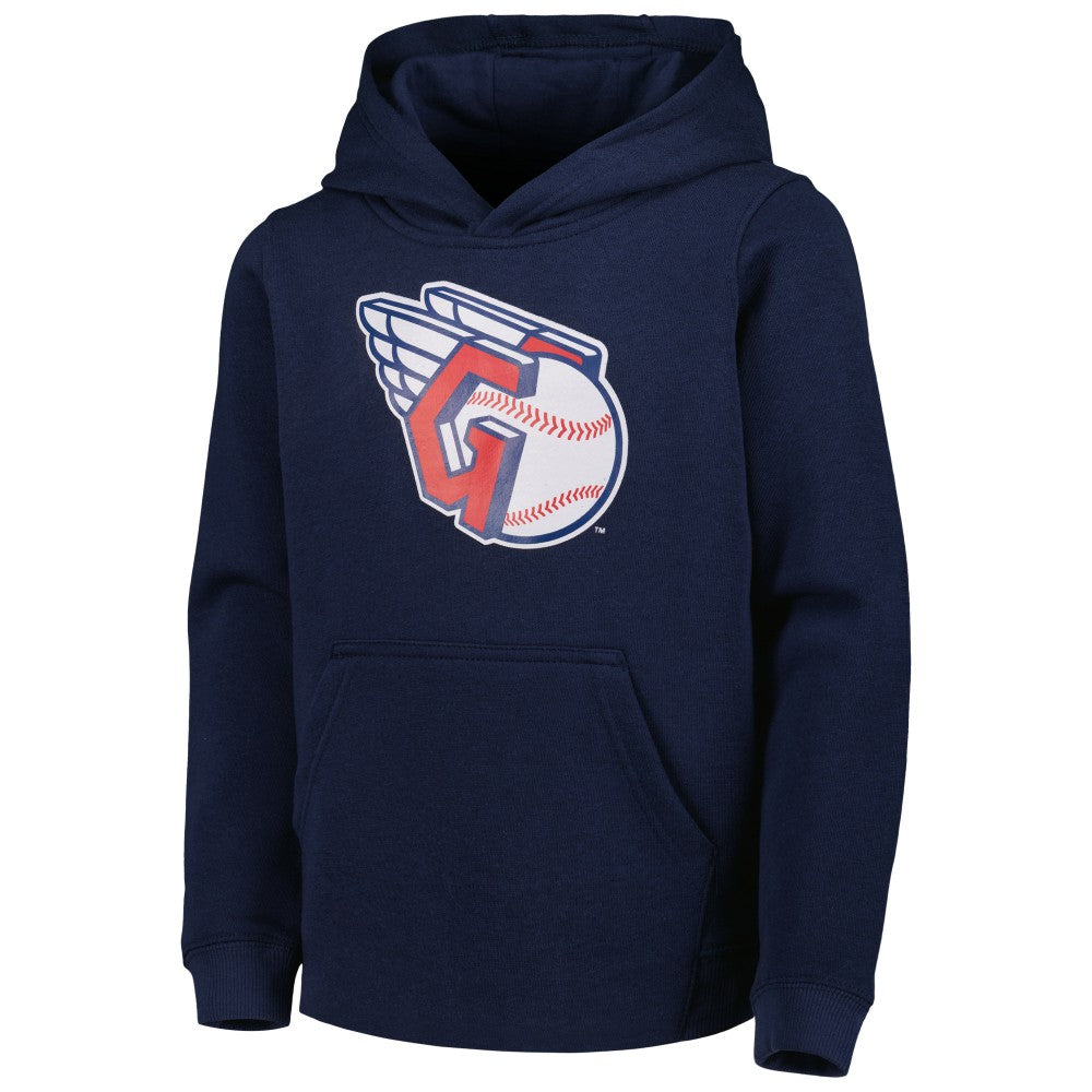 MLB Cleveland Guardians Youth Team Primary Logo Pullover Hoodie
