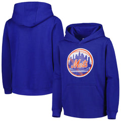 MLB New York Mets Youth Team Primary Logo Pullover Hoodie