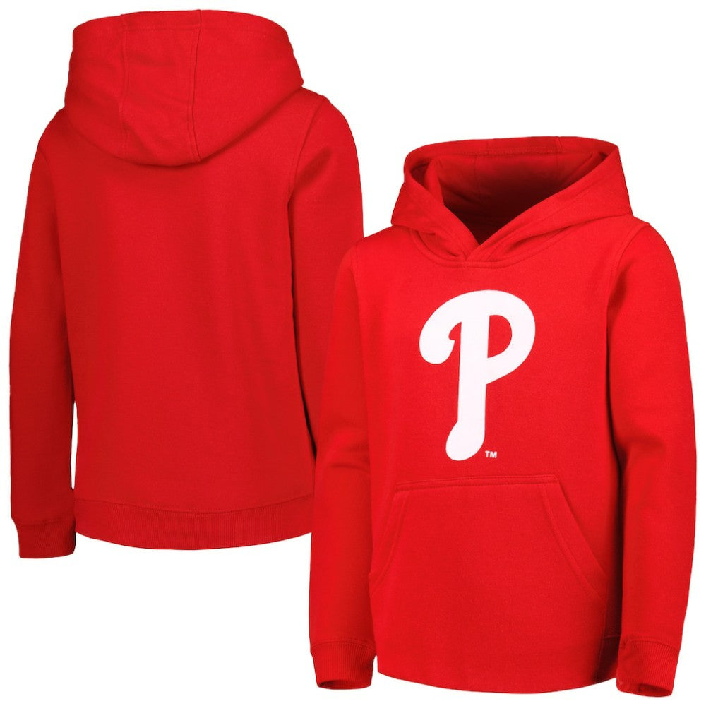 MLB Philadelphia Phillies Youth Team Primary Logo Pullover Hoodie