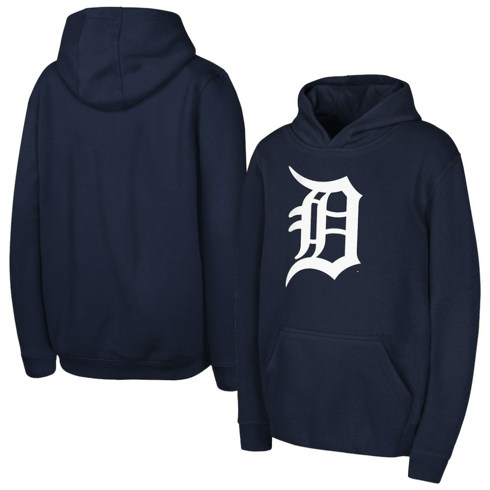 MLB Detroit Tigers Youth Team Primary Logo Pullover Hoodie