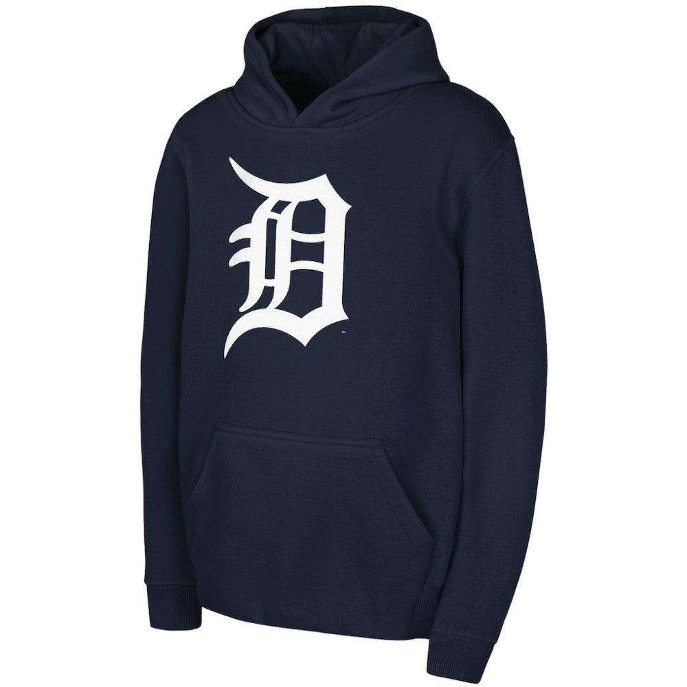 MLB Detroit Tigers Youth Team Primary Logo Pullover Hoodie