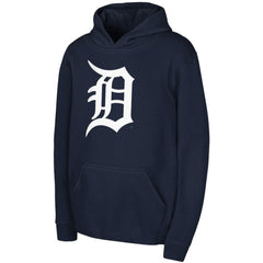 MLB Detroit Tigers Youth Team Primary Logo Pullover Hoodie