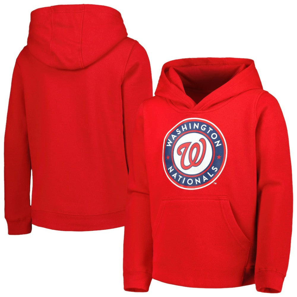 MLB Washington Nationals Youth Team Primary Logo Pullover Hoodie