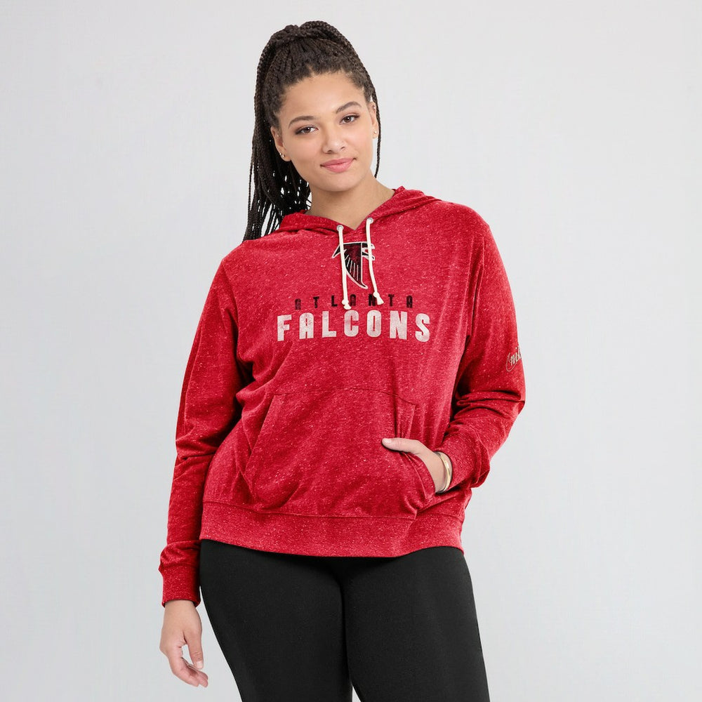 Women's Rewind Gym Vintage Lightweight Pullover Hoodie - Atlanta Falcons