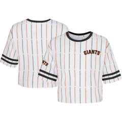 MLB San Francisco Giants Girls Youth Ball Striped T-Shirt