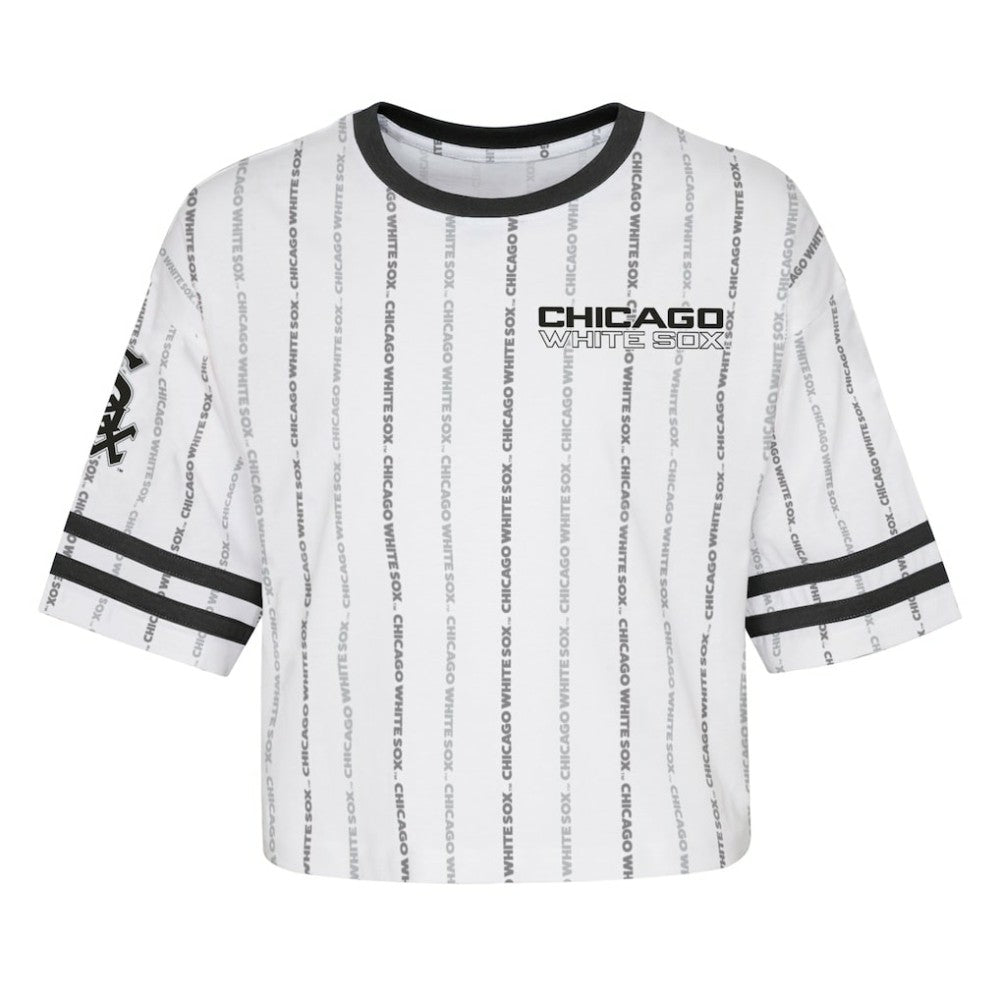 MLB Chicago White Sox Girls Youth Ball Striped T-Shirt