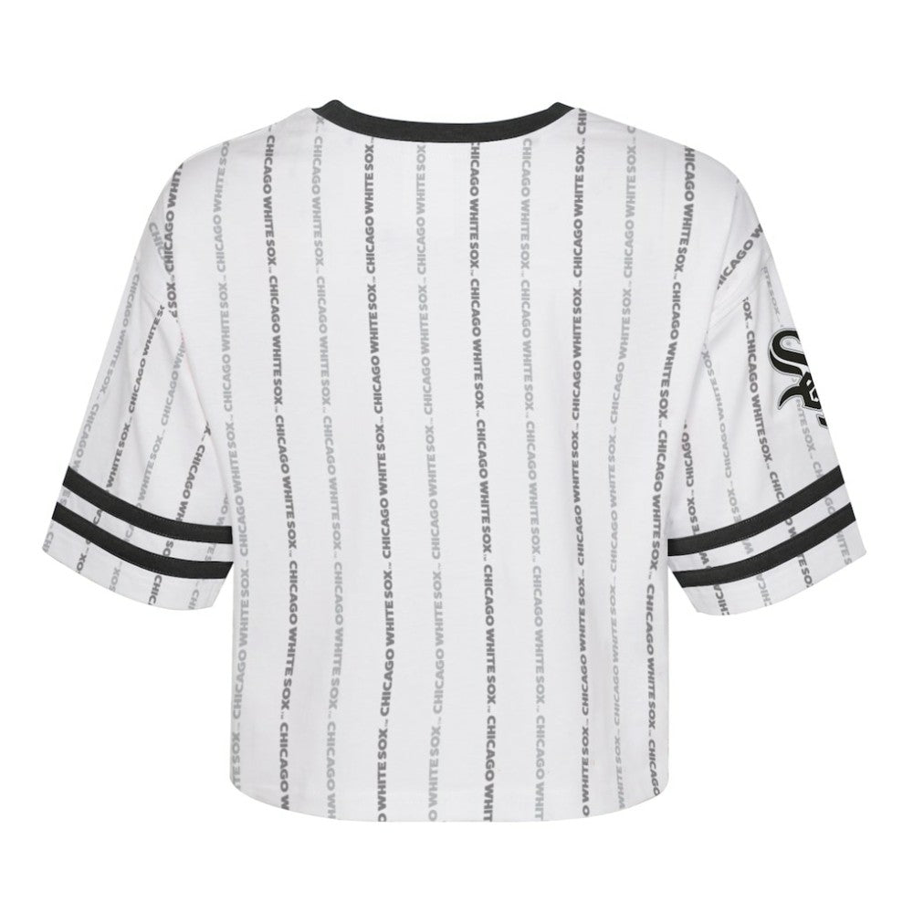 MLB Chicago White Sox Girls Youth Ball Striped T-Shirt