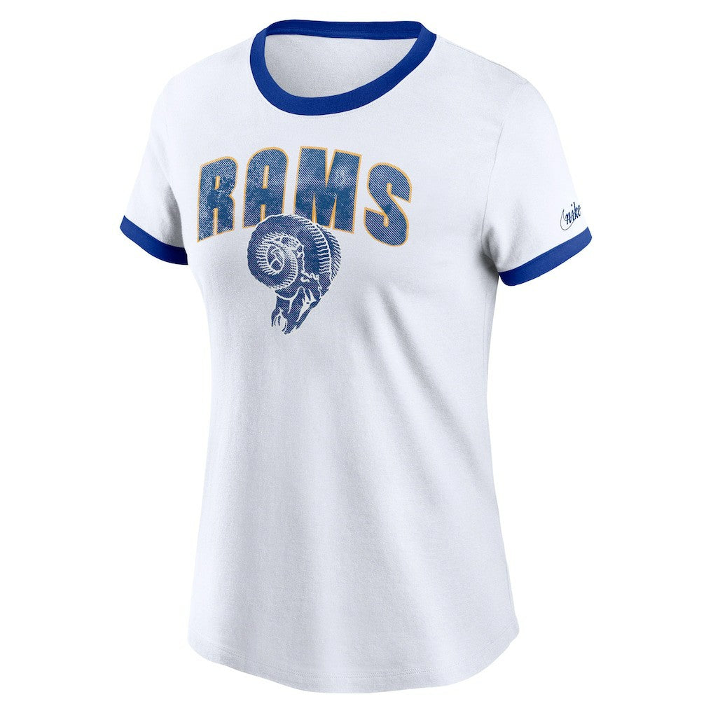 Women's Rewind Ringer T-Shirt - Los Angeles Rams