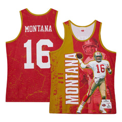 Joe Montana  1989 Player Burst Tank Top - San Francisco 49ers