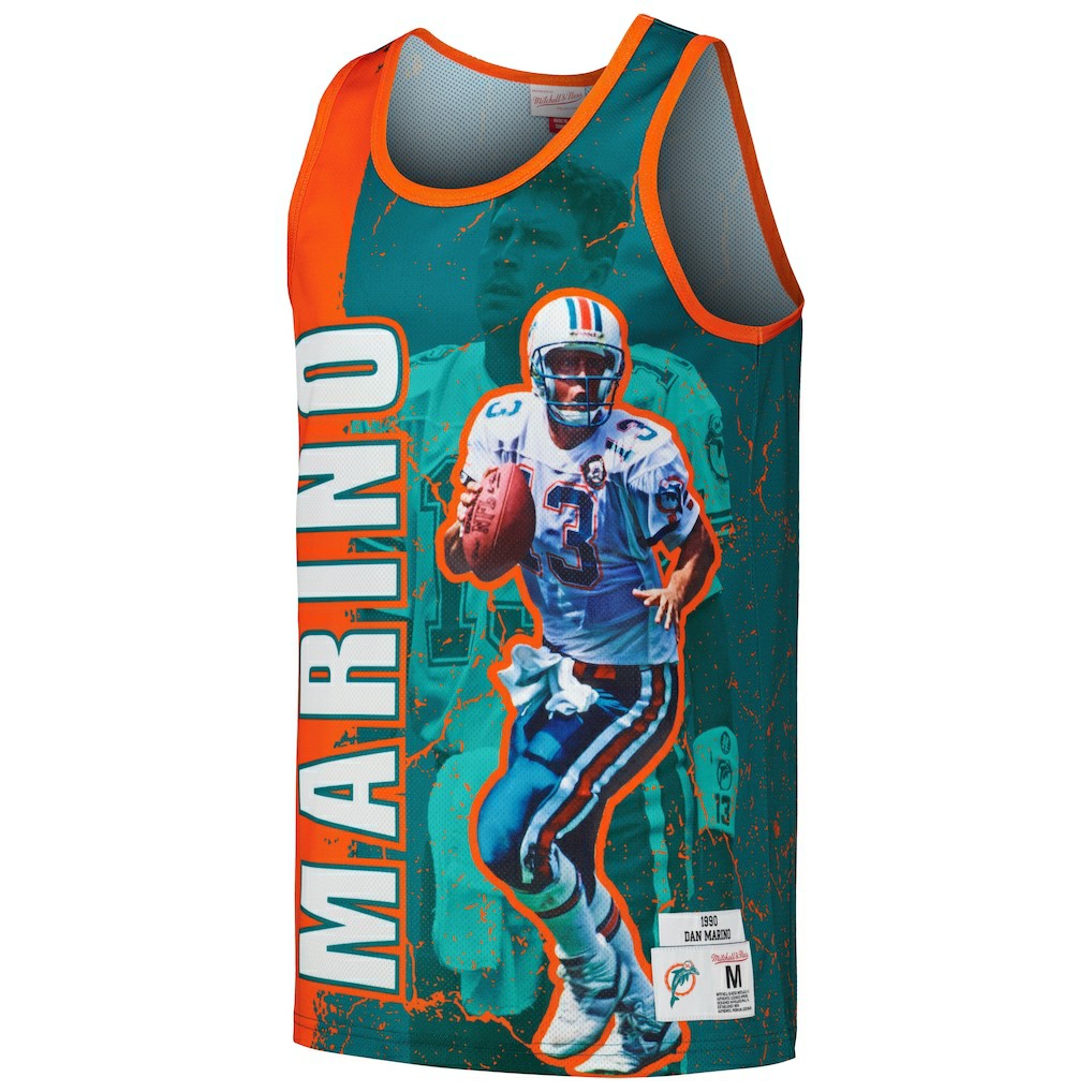 Dan Marino  1990 Player Burst Tank Top - Miami Dolphins