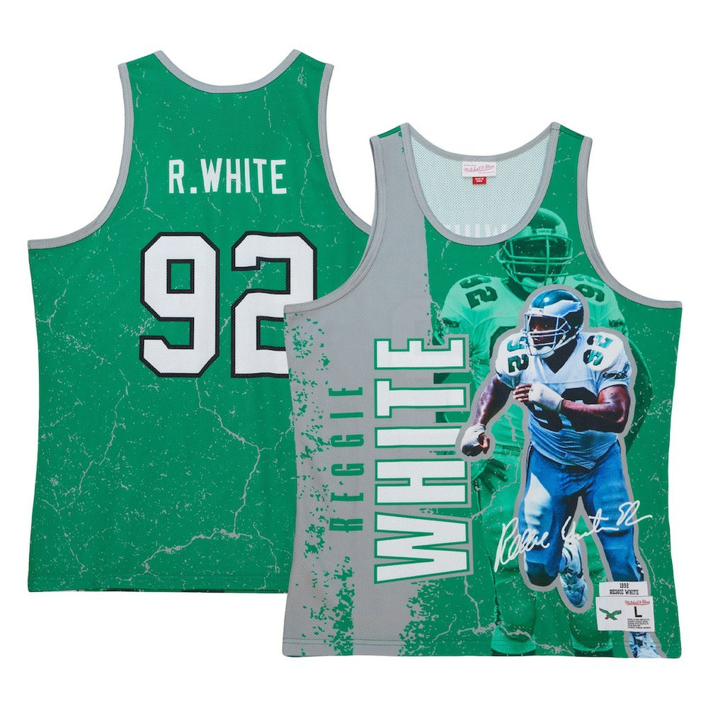 Reggie White  1992 Player Burst Tank Top - Philadelphia Eagles
