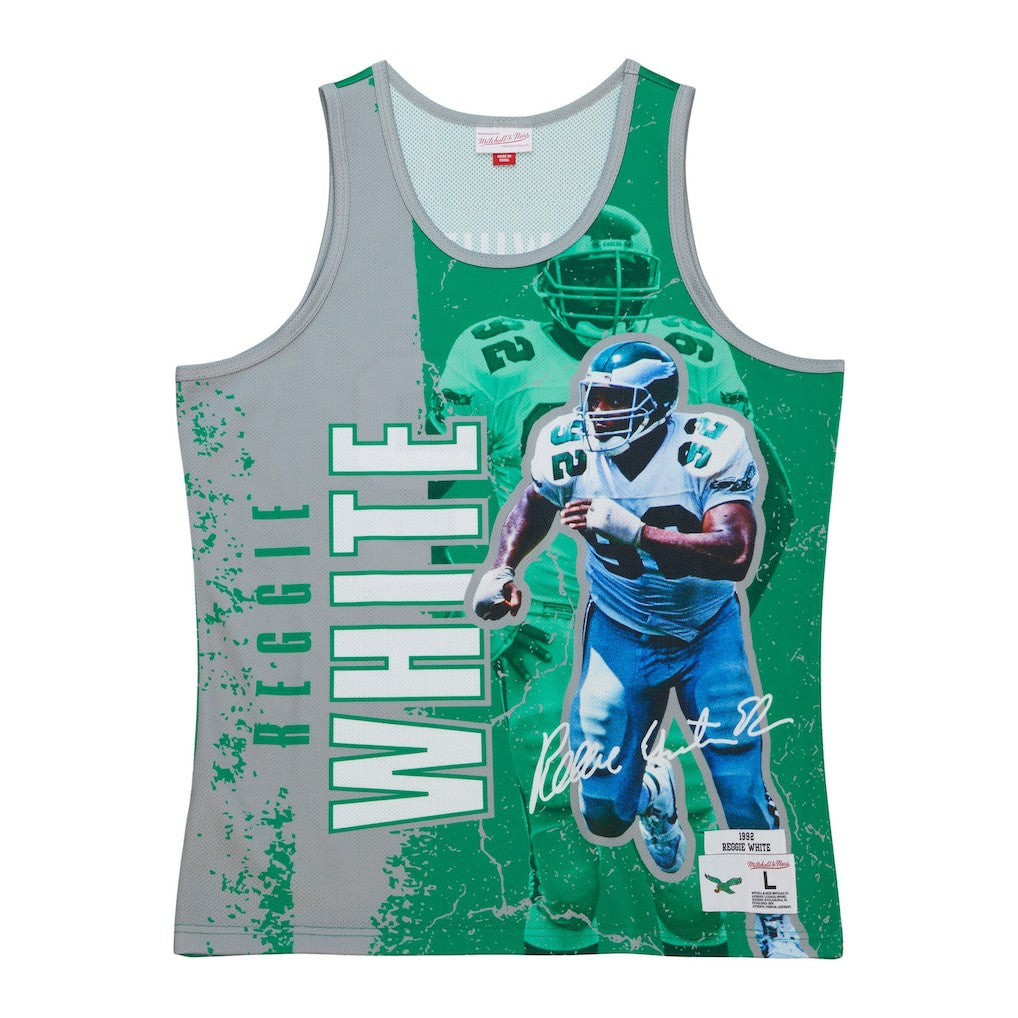 Reggie White  1992 Player Burst Tank Top - Philadelphia Eagles